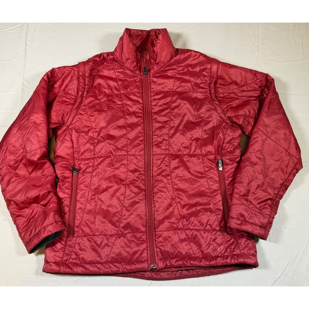 REI Co-op Revelcloud Quilted Puffer Jacket Womens Large Red Full Zip Insulated